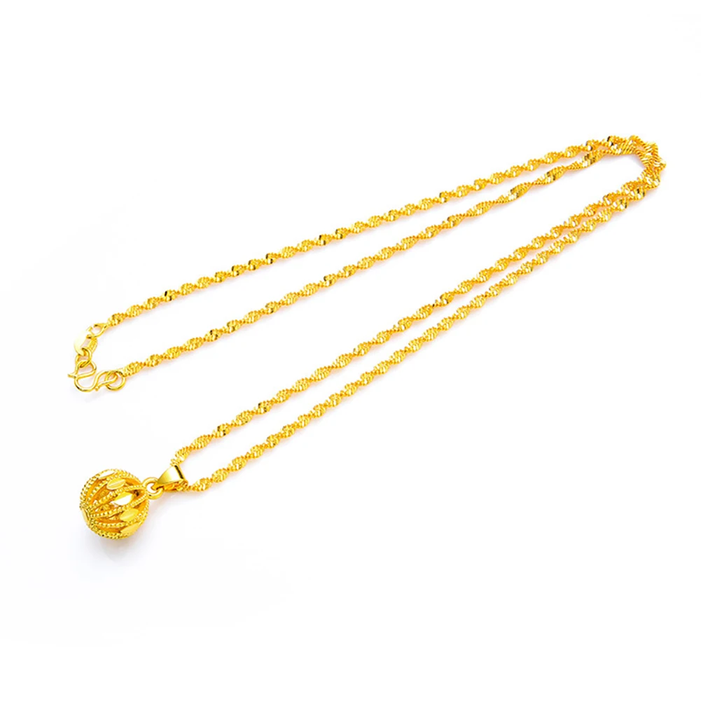 Модное золотое ожерелье с песком глянцевые Переводные бусины аллювиальное