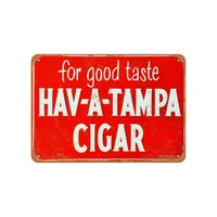 hav a tampa cigar vintage look metal sign