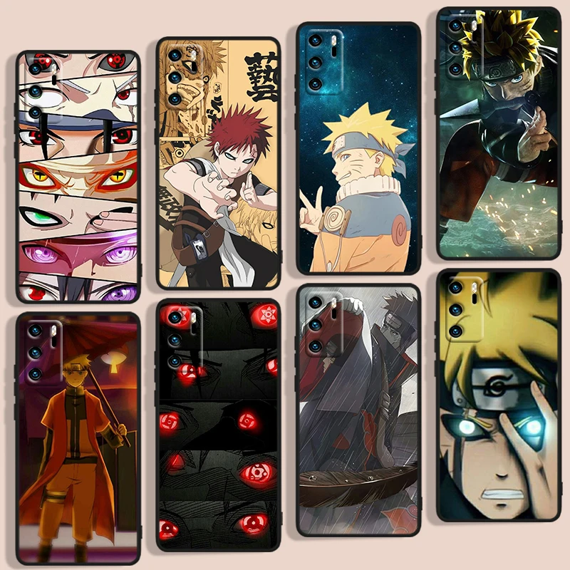 

Naruto anime cool Phone Case For Huawei P Smart 2018 Plus 2019 Z 2020 S 2021 Pro Nova 2i 3 3i 5 5T 7 7i 8 8i 9 9SE Black Soft