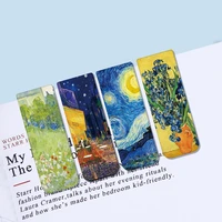 magnetic bookmarks for books van goghs oil paintings musha monets famous ukiyo paintings stationery students book marks cute