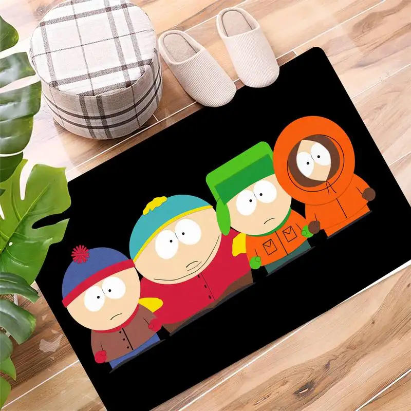 

Мультяшный домашний Коврик для двери саутпаркса, впитывающий коврик для ног, коврик для ванной, напольный коврик с принтом, напольный коври...