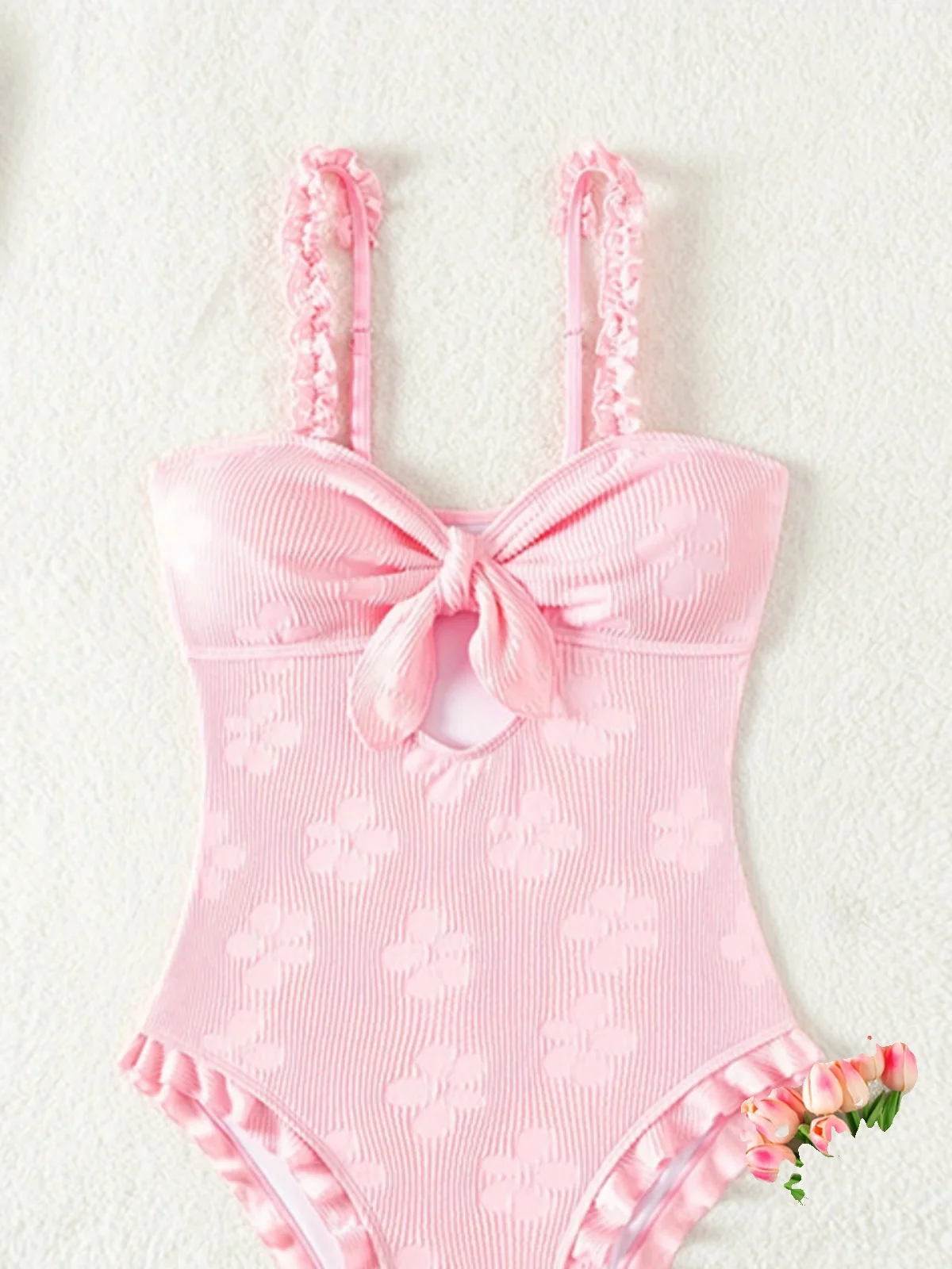 2024 Европейский и американский купальник на шнуровке с отверстиями пляжный