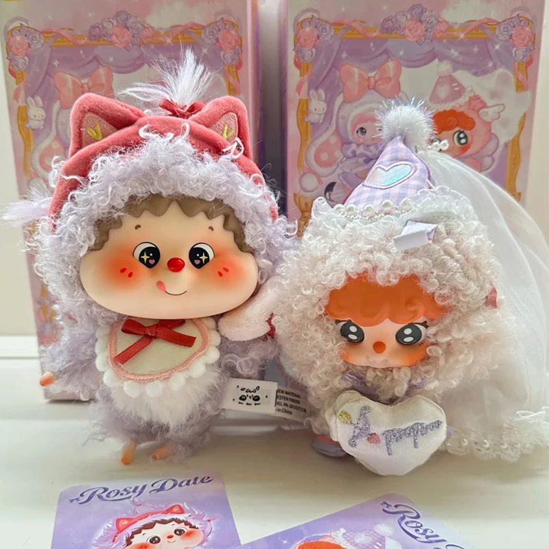 Фото Nommi Piropiroo Fofo Duidui Rosy Date Series Blind Box: Милая фиолетовая кукла-сюрприз, аниме-фигурка, подвеска для сумки, брелок, подарок №4
