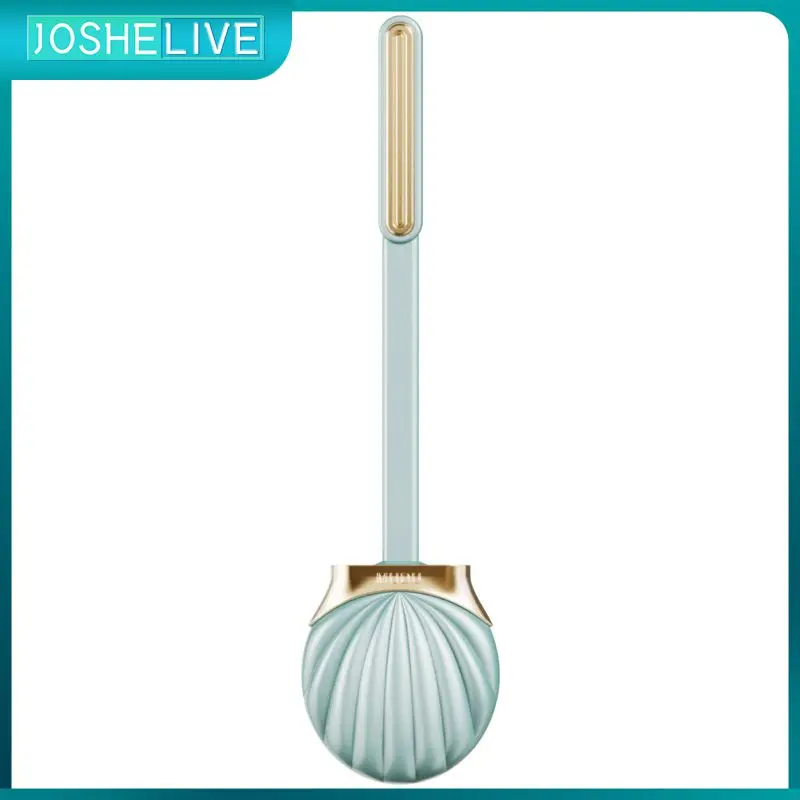 

С держателем в форме ракушки, щетка для унитаза без проколов, силиконовая щетка для унитаза, портативные аксессуары для ванной комнаты, плоская щетка для унитаза