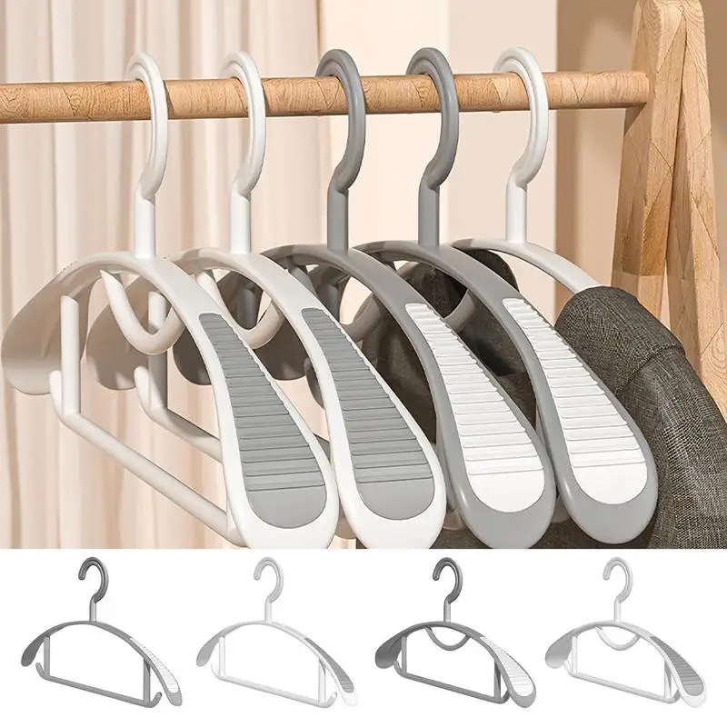 

Wide Shoulder Hanger Non Slip Closet Organizer Hangers Bar Drying Rack Kids Pants Clothes For Home Wardrobe Clothes Storage Rack