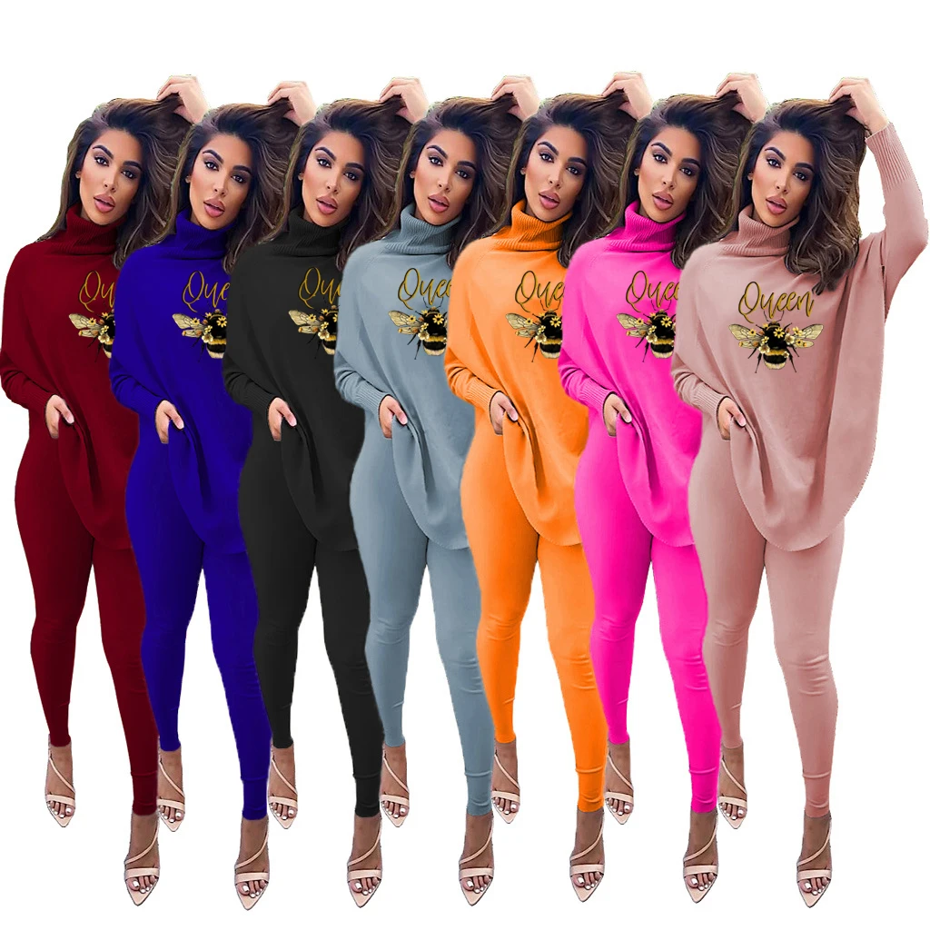 

2022 NEW Fitness 2 Piece Set Women Suit Sportwear Summer Outfits Long Sleeve Crop Top Leggings Ladies Tracksuit Female