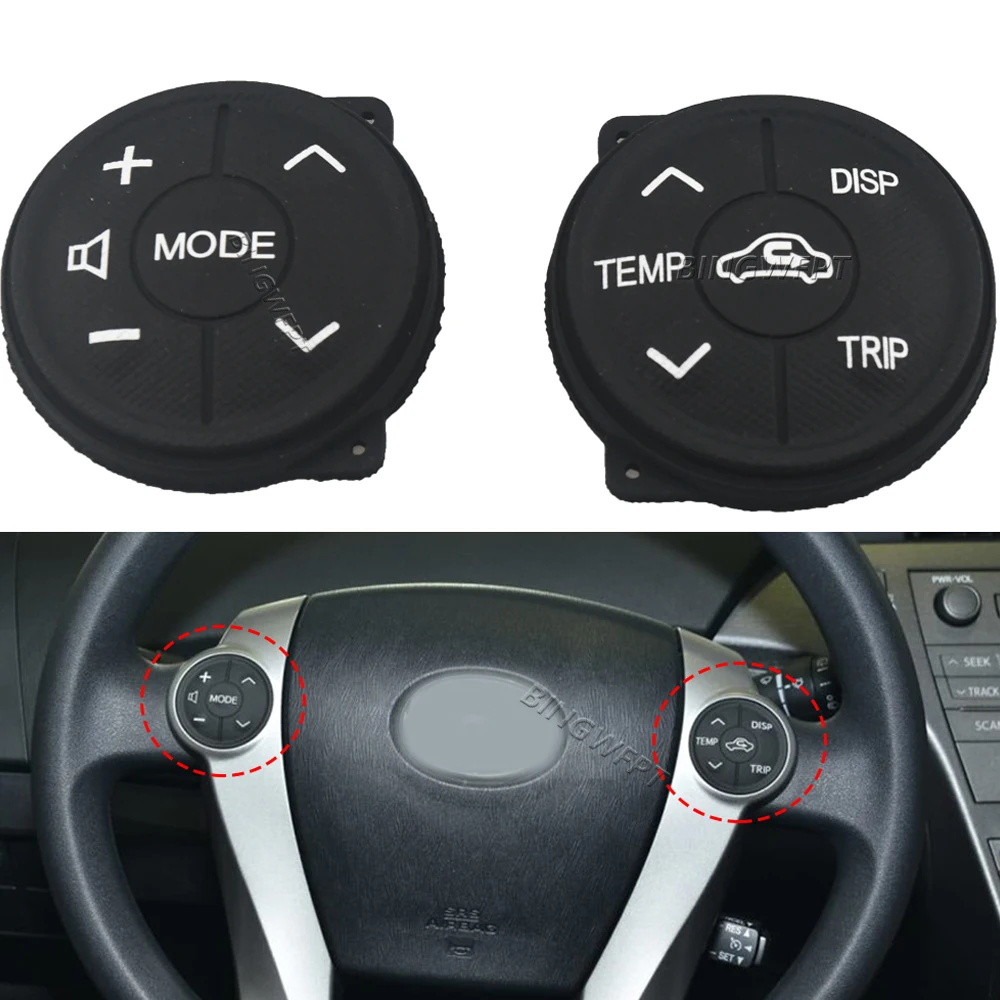 

Автомобильные аксессуары, кнопки для Toyota Prius C 2011-2015 toyota aqua 2012-2014, кнопки рулевого колеса, резиновые кнопки для телефона