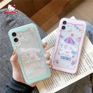 Sanrio Hello Kitty Cute Phone Case for iPhone13 13Pro 13Promax 12 12Pro Max 11 Pro X XS MAX XR 7 8 Plus Cartoon Cover