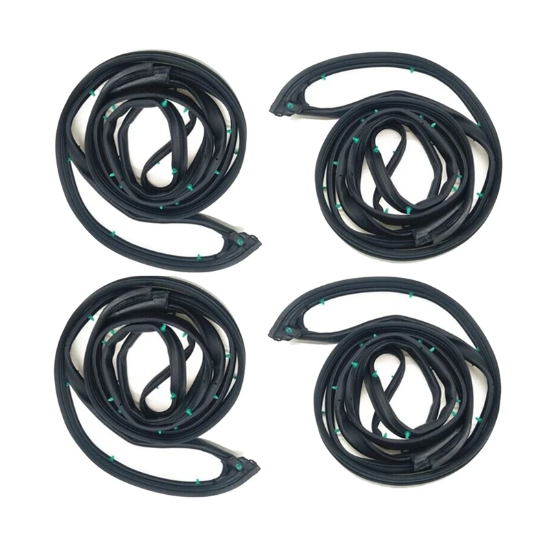 

1Set Front Rear Left Right Car Accessories Door Rubber Gasket Seals Weather Strip Set For Honda Accord Sedan 2003-2007