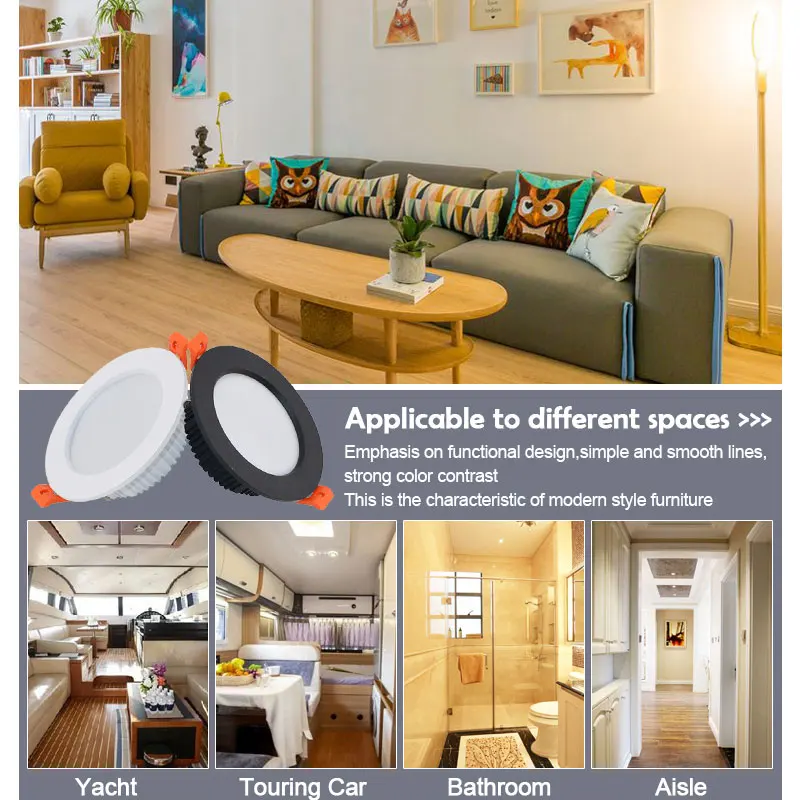 Светодиодный точесветильник светильник 12 В постоянного тока 3 Вт 5 7 9