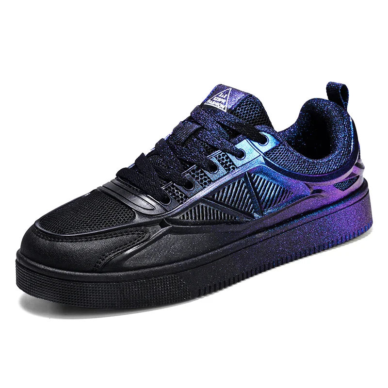 

High Quality Men Sneakers Spring Autumn Fluorescent Men Casual Shoes Outdoor Men Platform Shoes Trend Zapatos Hombre Size 34-44