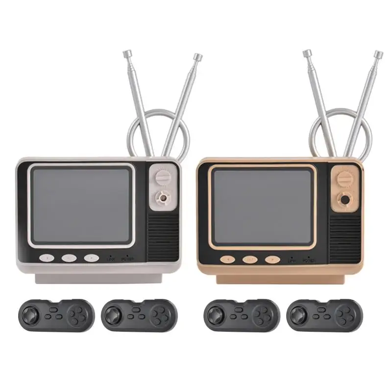 Retro Tv Game Console Dual Tv Creative Wireless Handheld Game Console 3.0Hd Display Wake-Up Function Wireless Double Handle