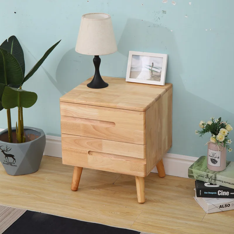 

Nordic Modern Home Bedside Table Bedroom Furniture Wood Bedside Table Small Veladores De Dormitorio Storage Cabinet WZ50BT