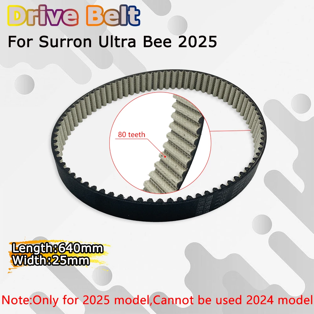 Фото Приводной ремень OTOM 640 мм для мотоцикла 2025 SURRON Ultra Bee, 80 зубьев, ремни трансмиссии, аксессуары для электрического кроссового мотоцикла Sur-Ron №1