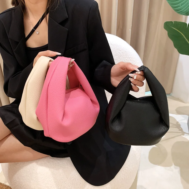 

Pink Handbags for Women 2023 Korea Style Trendyol Soft Crossbody Bags Spring PU Leather All-match Designer Coin Purse