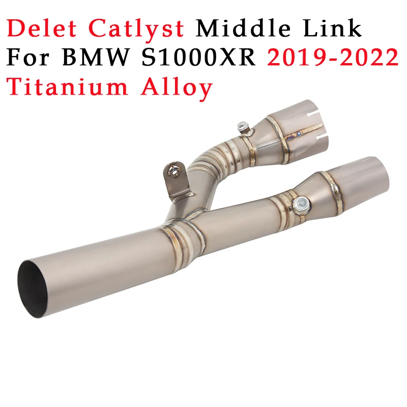 

Для BMW S1000XR 2019-2022 выхлопная система для мотоцикла катализатор Удаленная трубка средней звеньевой трубки модифицированное соединение слипон...