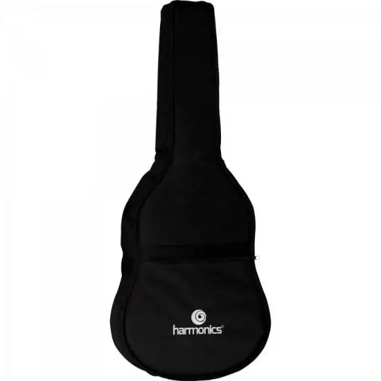 

HARMONICS Black Luxury Nylon Folk Guitar Case
