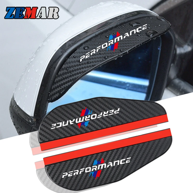 Автомобильный протектор для зеркала заднего вида из углеродного волокна 2 шт.