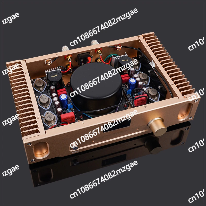 Капот 1969 золотой герметичный пост-усилитель мощности HIFI небольшого класса A