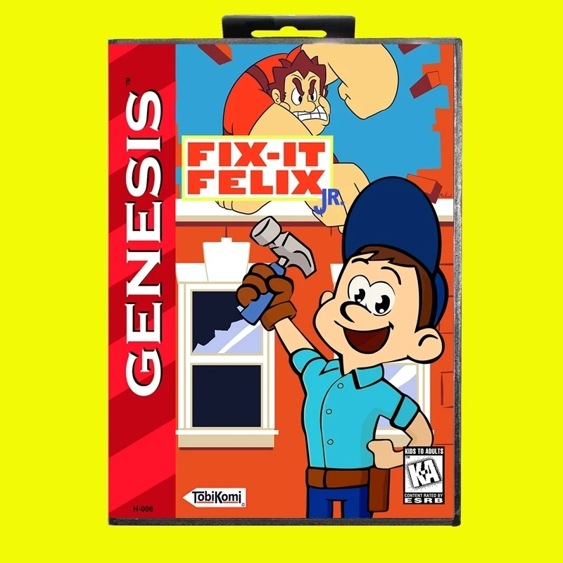 Игровая карта Fix It Felix Jr MD 16-битный чехол из США для картриджа игровой консоли Sega