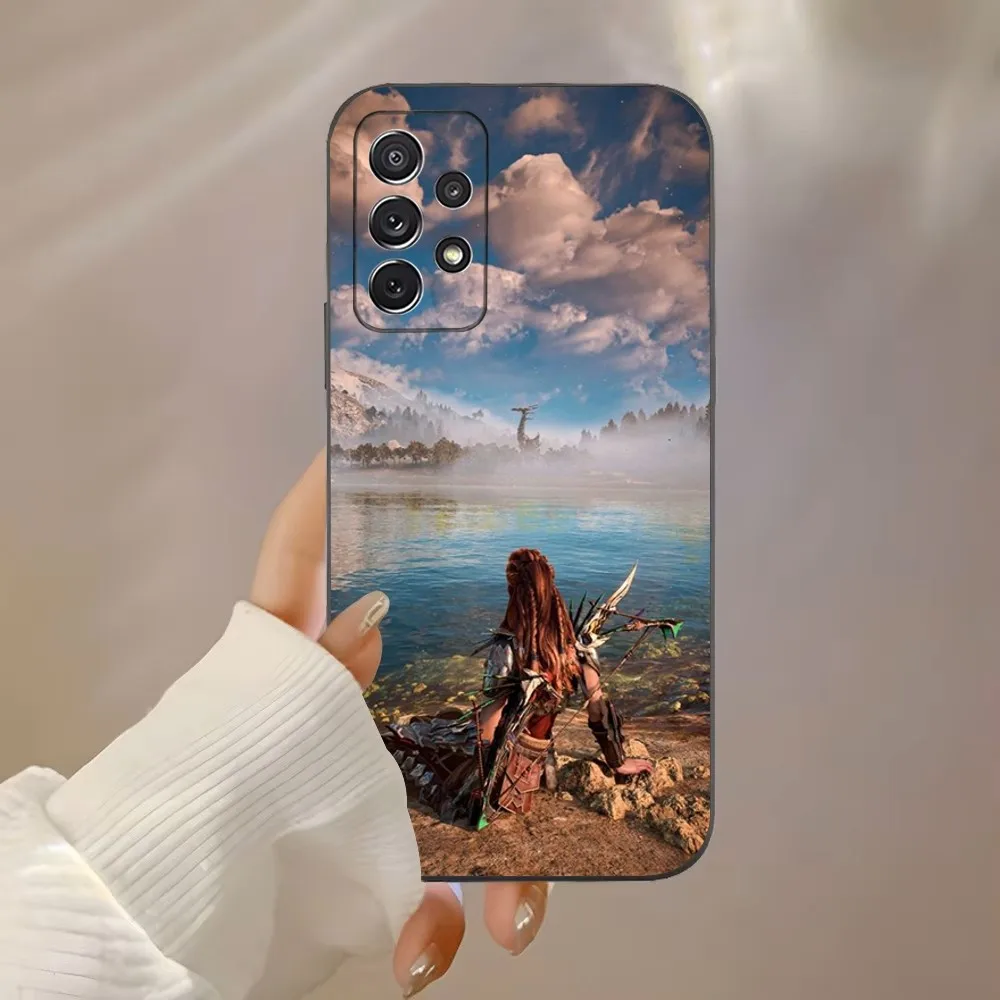 H-Horizon Z-Zero Dawn Aloy Phone Case For Samsung Galaxy A91 A80 A73 A72 A71 A53A52 A32 A31A22 A21s A20 Black Cover