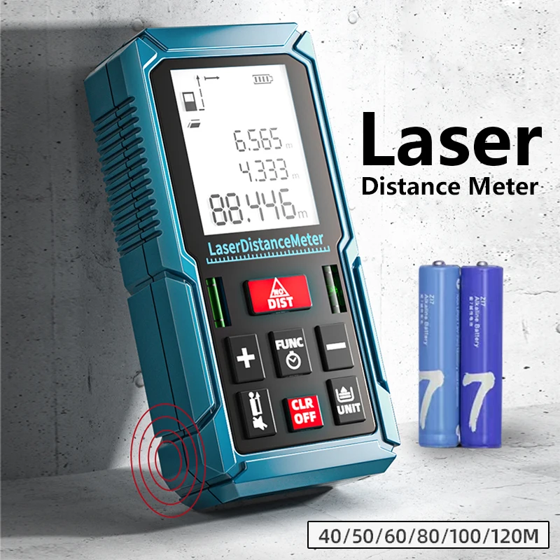 

Laser Distance Meter High-precision Electronic Ruler Laser Rangefinder Handheld Infrared Measuring Ruler Distance Measuring