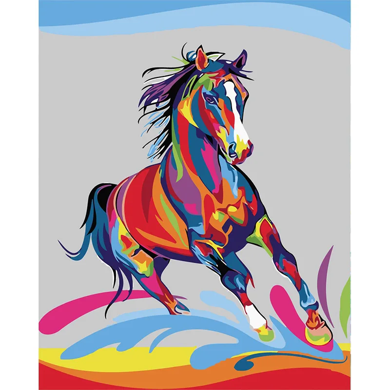 

00406Ann-Tulip diy Цифровая масляная живопись, картина маслом, акриловая Цветочная живопись, взрыв, ручная работа, пейзаж, живопись