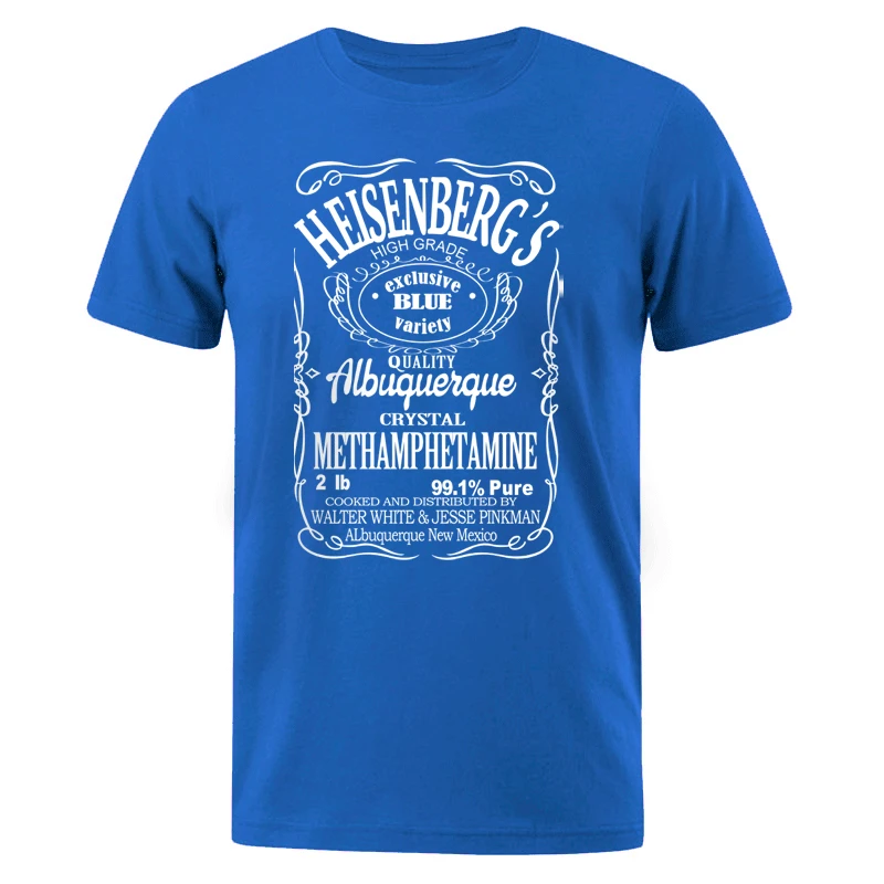 

Men's T-Shirts Summer Cotton T Shirts Printed Heisenberg letter Tshirt hip hop blouse men's sportswear t shirt Men Harajuku Tops