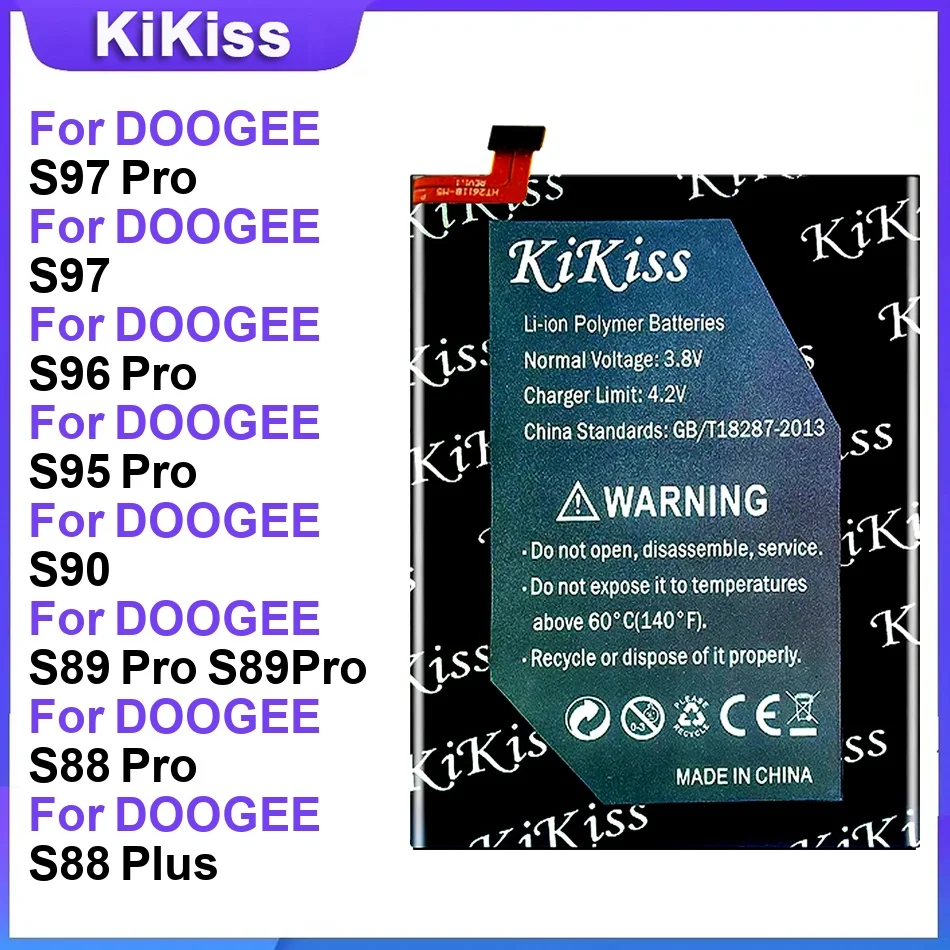 Фото Аккумулятор для DOOGEE S97/S96/S95 Pro S90 S89/S88 Pro S88 Plus S86 Pro S80/S70/S60/S55 Lite S68/S59/S58 Pro S51 S50 S40 S30 №1