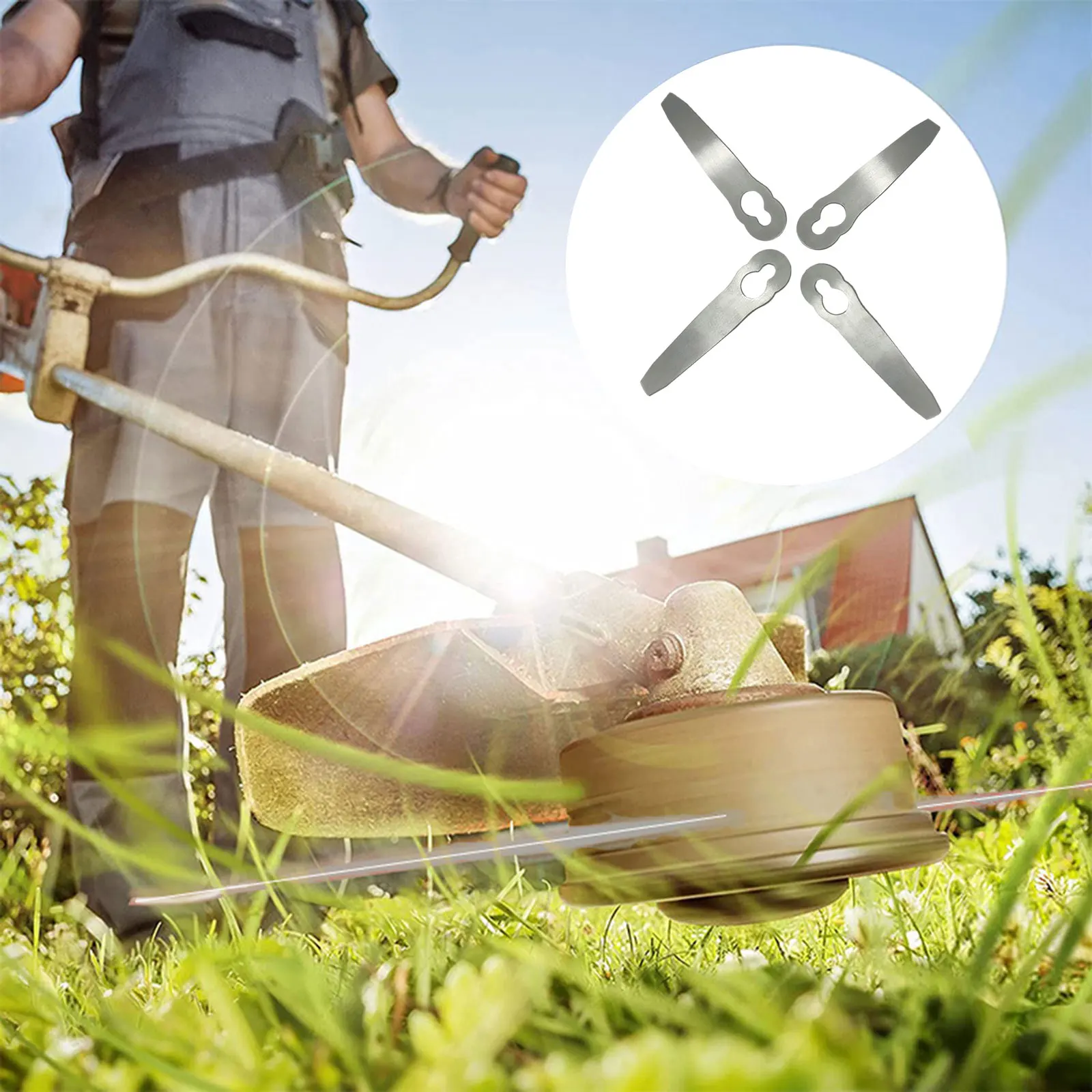 

1Pcs Grass Trimmer Blade Garden Lawn Mower for Ferrex Aldi Poly Cut 2-2 FSA 45 for Home Garden Tool Accessories