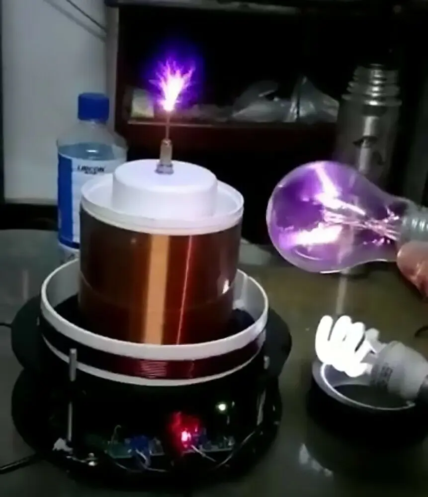 

400W Music PLL Tesla coil Tesla coil Science Experiment Lightning 220V