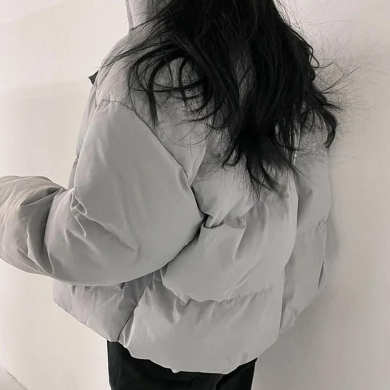 2022 Winter Parka Jacket Women Basic Warm Black Overcoat Female Korean Style Casual Beige Padded Autumn Puffer Coat Clothing