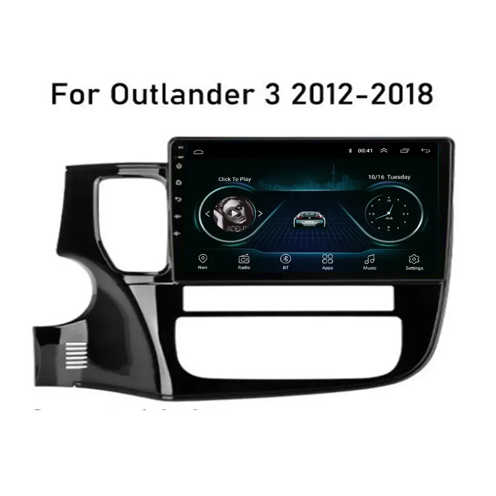 Android авто радио для Mitsubishi Outlander 3 GF0W GG0W 2012-2050 автомобильный радиоприемник