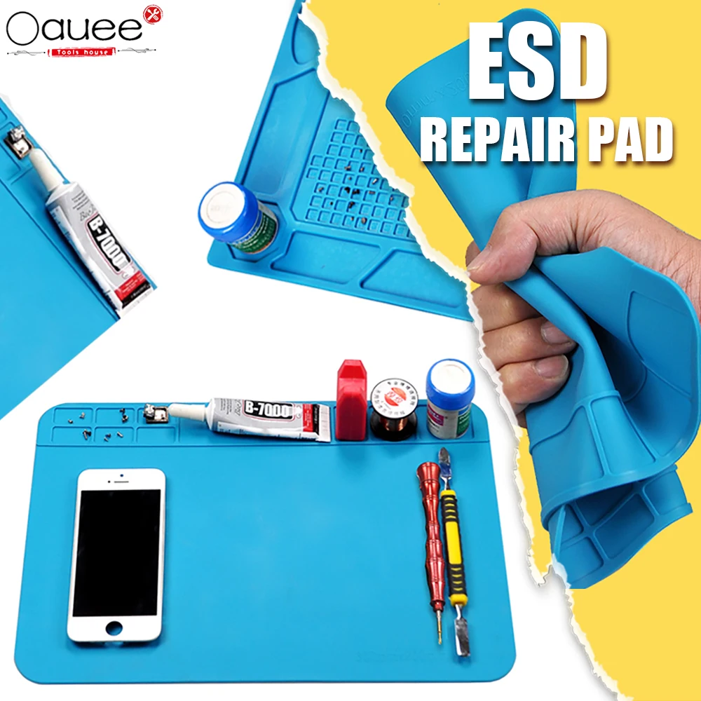 

ESD Heat Insulation Soldering Mat Job Tools Computer Phone Repair Tool Kit Working Repair Pad Heatresistant Maintenance Platform