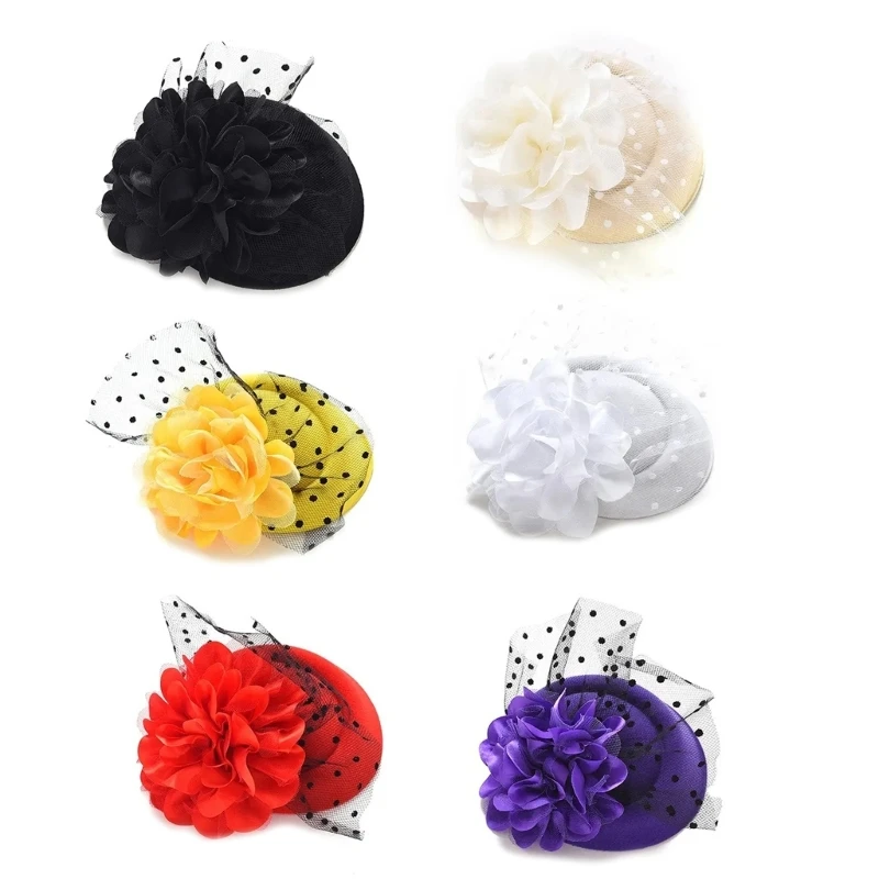 

Hair Clip for Girls Sweet Style Hair Ornament Flower Top Hat Ladies Hair Pin Drop shipping
