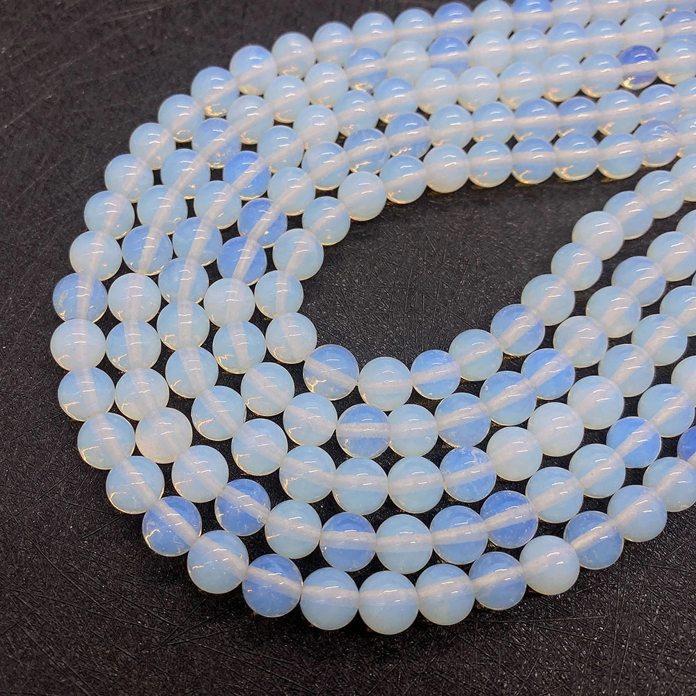 

Opal Natural Stone Beads Loose Spacer Beads for Jewelry Making DIY Bracelets Necklaces Round Smooth Opals 6mm8mm10mm Accessories