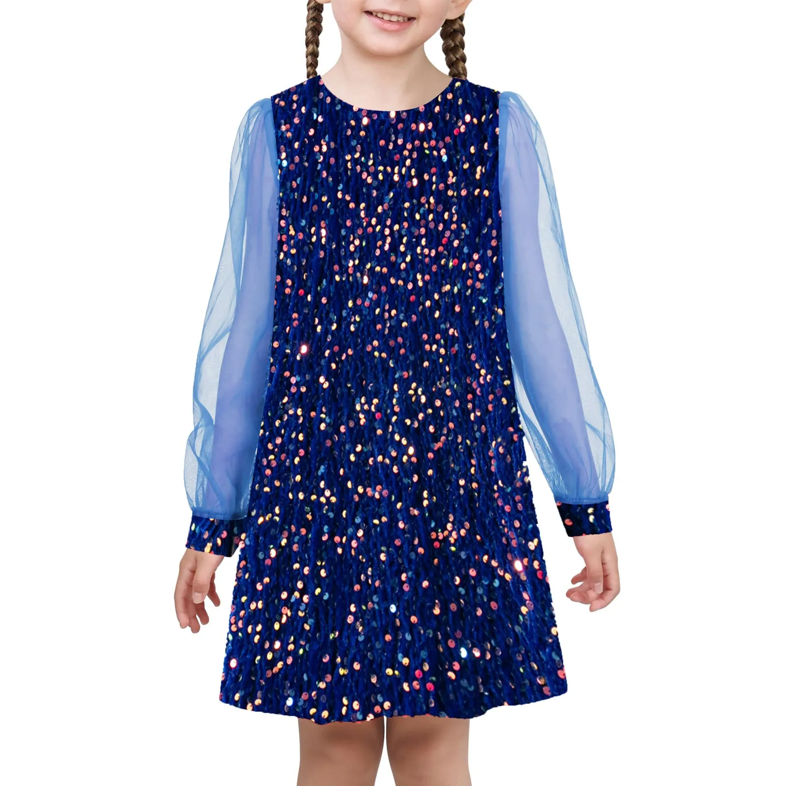 Новое осеннее рождественское платье принцессы для девочек элегантное