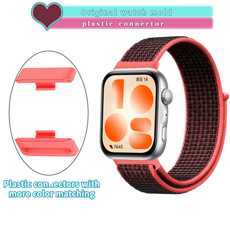 Фото Официальный нейлоновый плетеный ремешок для умных часов Huawei Watch Fit 3/4/5, удобный браслет для Huawei Watch Fit 4/5 Pro №3