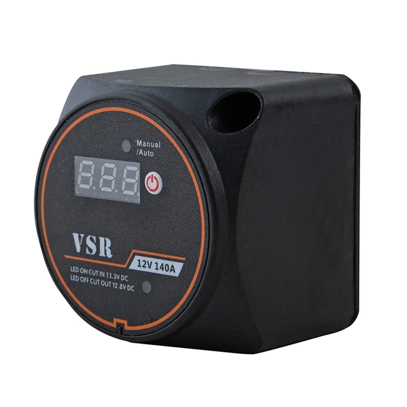 

Digital Display 12V 140A Dual Battery Smart Isolator Voltage Sensitive Relay Battery Isolator For ATV, UTV, Boats, RV's