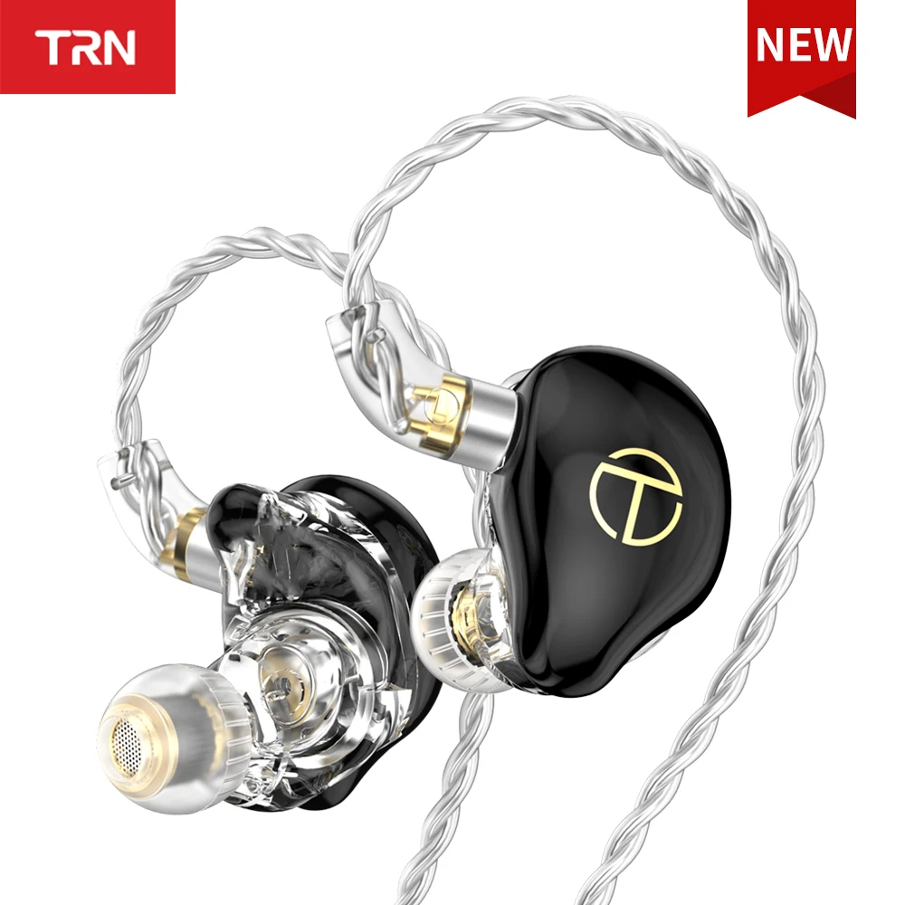 Гибридные динамические наушники TRN ST7 2DD + 5BA, HIFI | AliExpress
