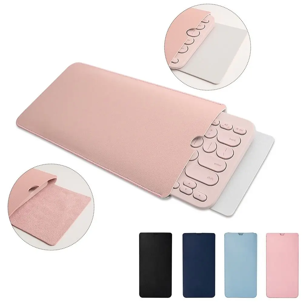 

PU Leather Storage Bag for Logitech K380 Shockproof Wear Resistant Wireless Bluetooth Keyboard Sleeve Protective Case Pouch