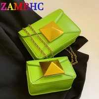 2 size womens mini leather lipstick box new fashion big rivet shoulder crossbody bags luxury brand lady purses and handbags sac