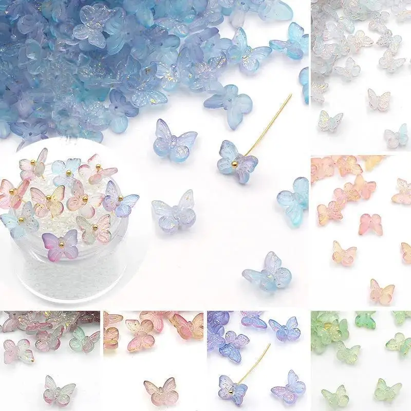 

50 шт. 10 мм Маленькая матовая Золотая серия с бабочкой «сделай сам» шпилька для волос в старинном стиле глазурные материалы для ремесла