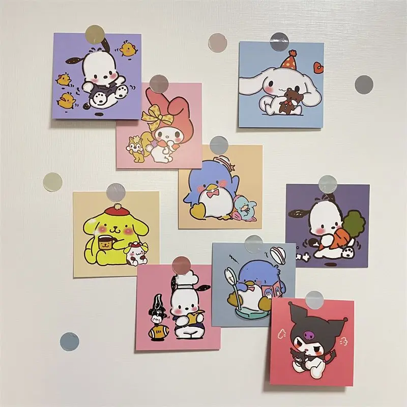 

Kawaii Sanrios Wall Sticker Cute Hellokittys Kuromi My Melody Cinnamoroll Cartoon Room Decorative Sticker Toys for Girls Gifts