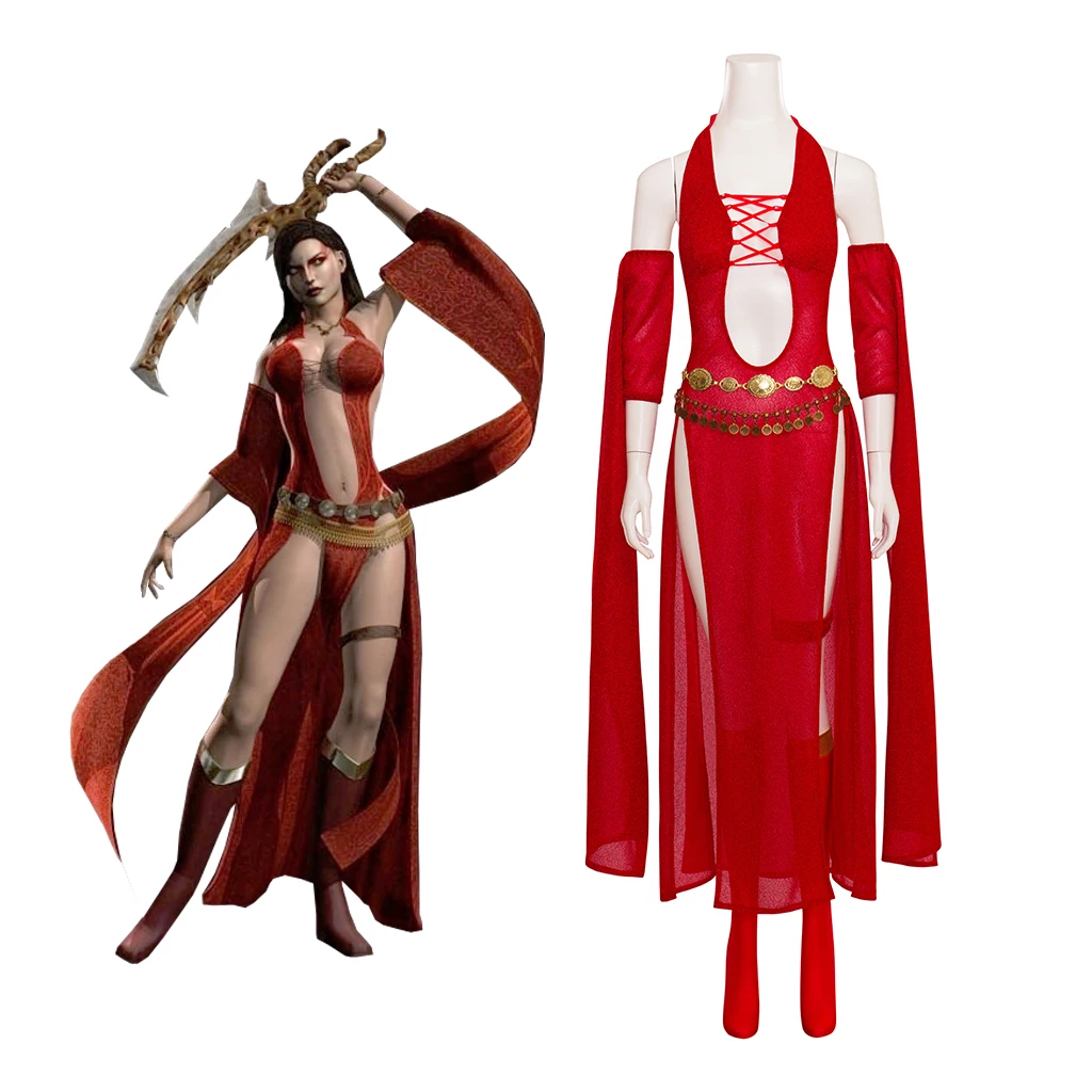 Костюм для косплея из игры принца персии кайлены красное платье импрессы времени