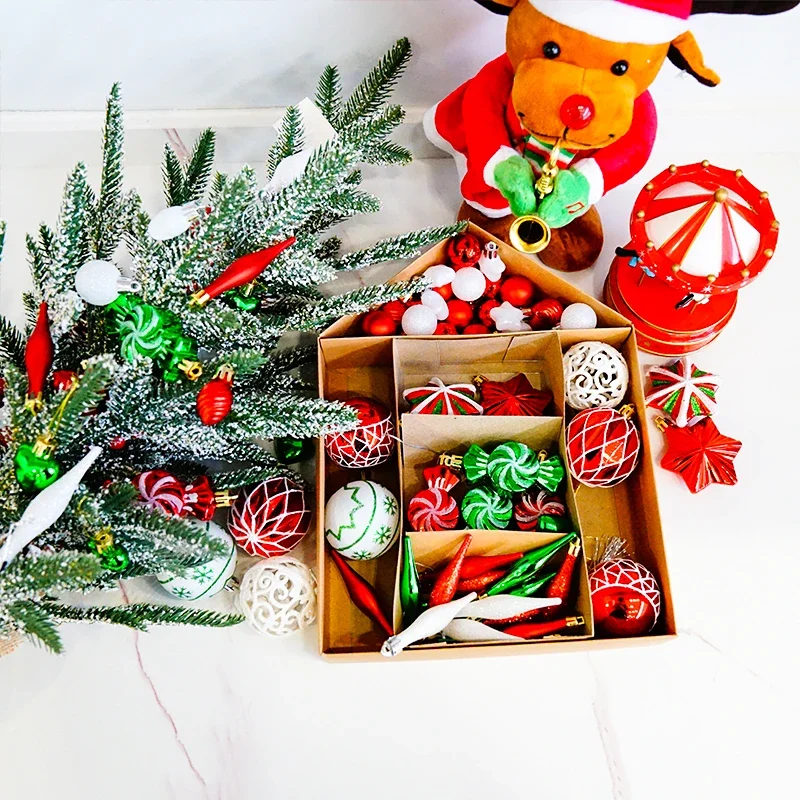 de alejkę przezroczystości boule noel niestandardowe ozdoby plastikowe białe dekoracje luksusowe materiały do dekoracji świątecznych