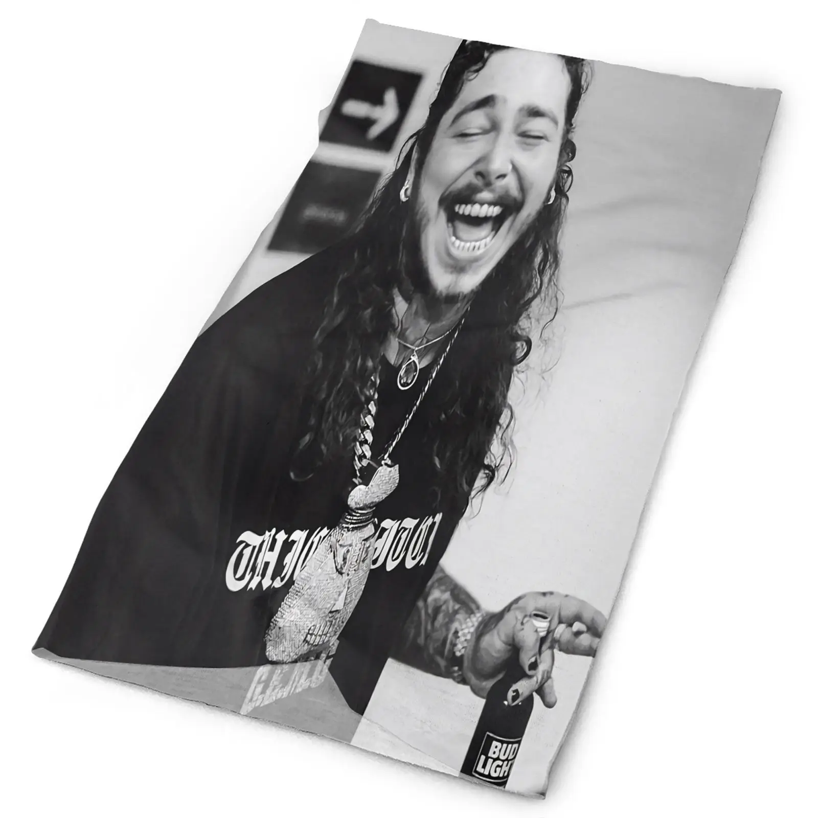 

Post Malone Rapper Printed Men's Bandana Fishing Scarf Bandanas Running Accessories Masks Mask For Face Neck Warmer Helmet Ski
