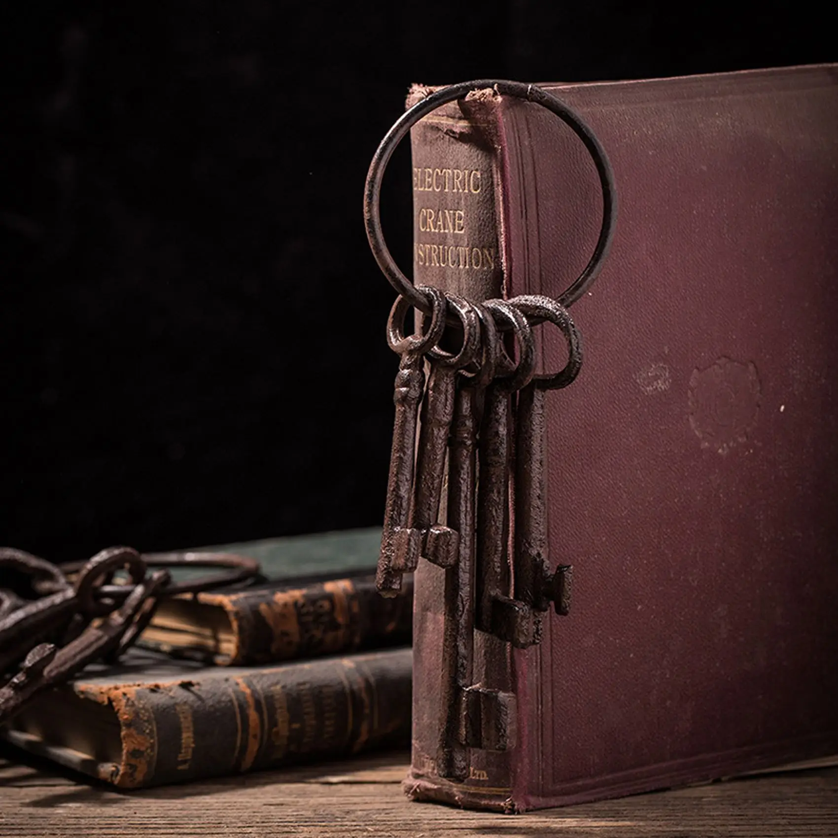 Набор ключей на груди с пиратскими сокровищами брелок в античном стиле