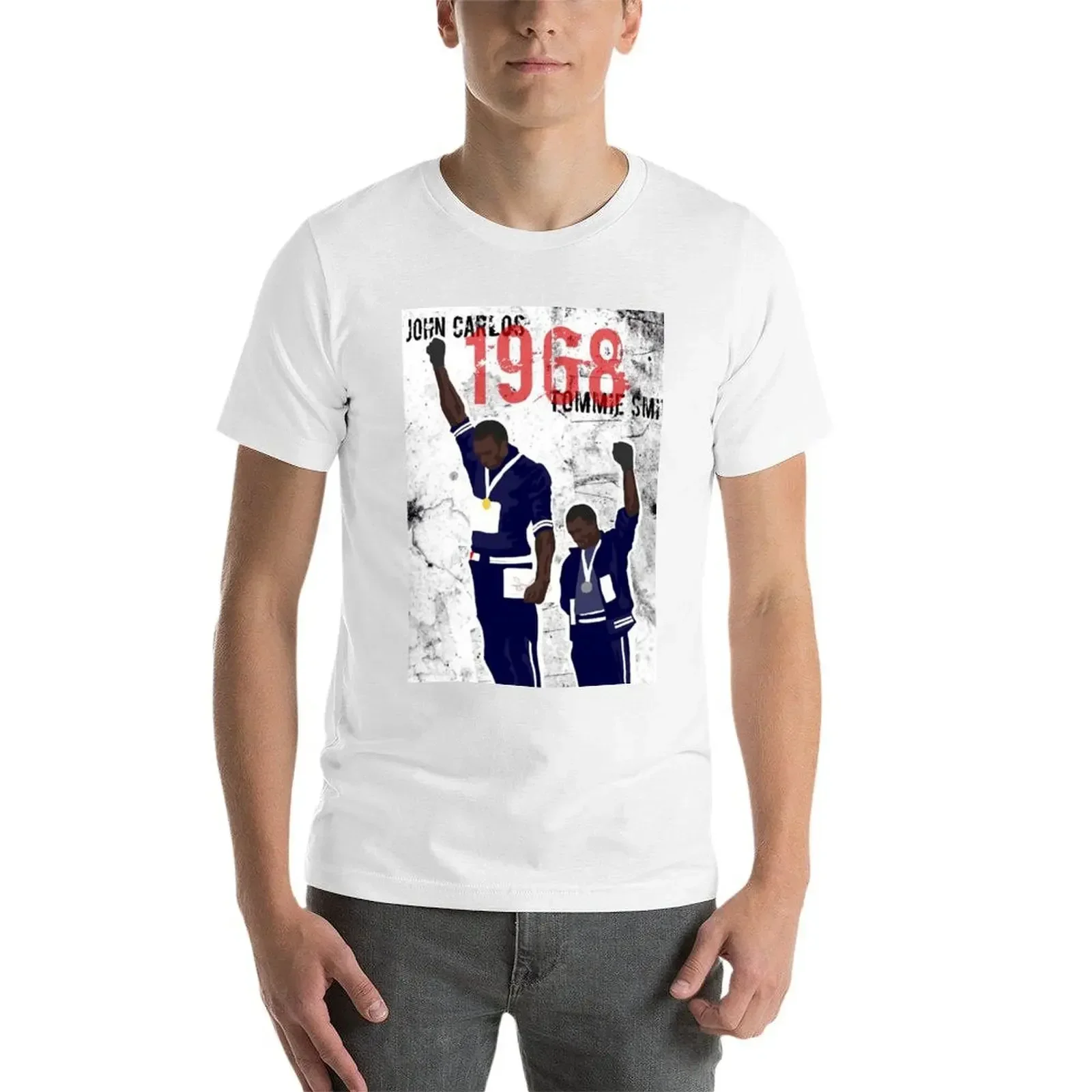 Футболка Tommie Smith and John Carlos мужская футболка летняя одежда больших размеров