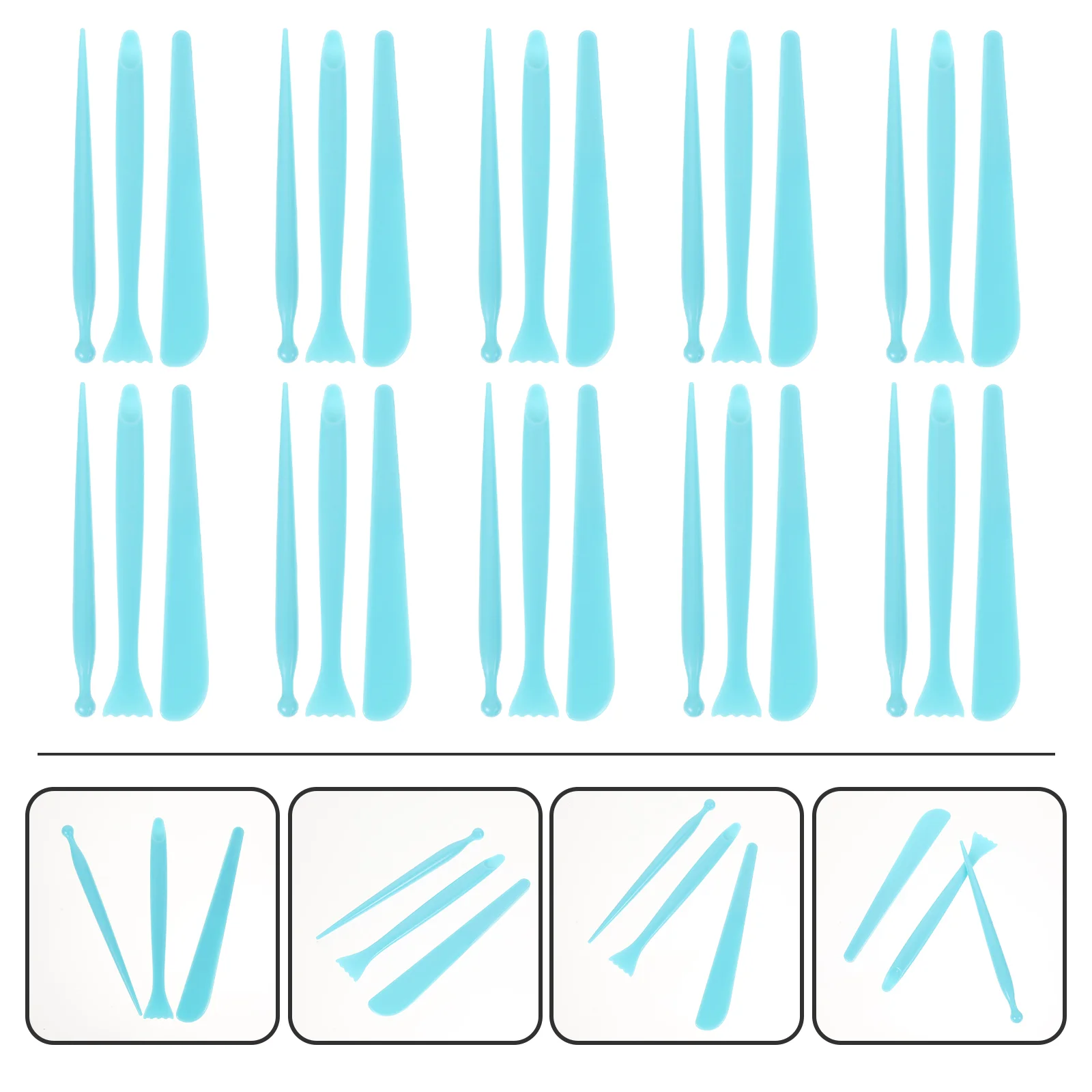 30 шт. набор пустых ножей глина пластиковые керамические инструменты сделай сам